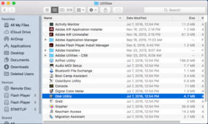 Computer Files on MacBook